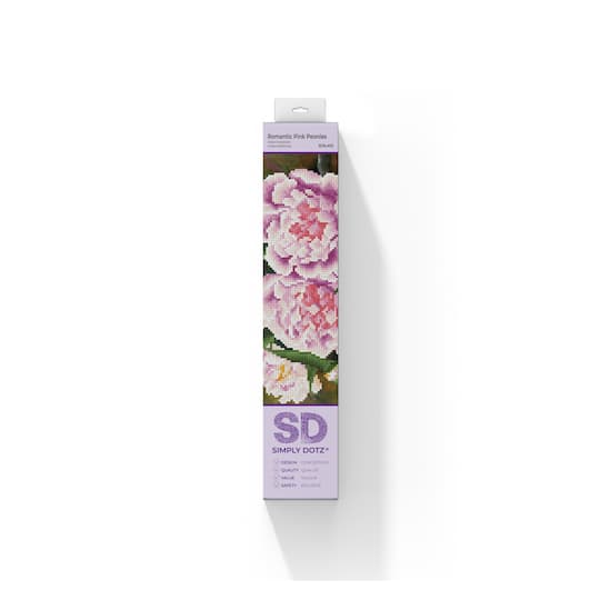 Diamond Dotz® Romantic Pink Peonies Diamond Painting Kit